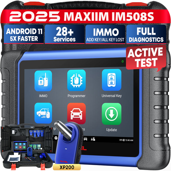 【2 Years Update】Autel MaxiIM IM508S 2-in-1 Key Fob Programming &Diagnosis Tool | With XP200 Key Programmer | Add Keys | All Keys Lost | All System Diagnosis | 28+ Services| Free Gift Otofix watch