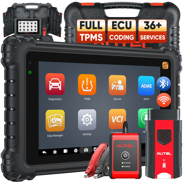 Autel MaxiCOM MK906S Pro-TS | TPMS Relearn/Programmer Tool| Advanced ECU Coding | Bi-Directional Control | 36+ Services | All Systems Diagnosis|Multi-Language