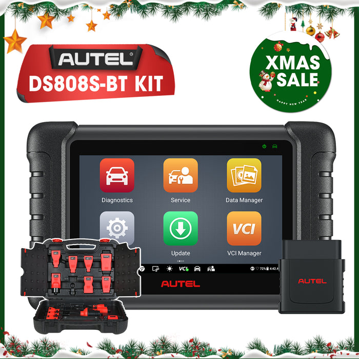 Autel MaxiDas DS808S-BT Kit Diagnostic Scanner | Upgraded of DS808 | ECU Coding |  Active Test | 31+ Services | OE-Level All Systems Diagnostics |Multi-Language