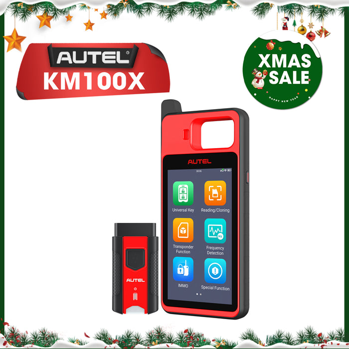 Autel MaxiIM KM100X Universal Key Generator Kit丨Key Fob Programmer for Transponder & Key Creation and IMMO Learning丨2 Free IKeys