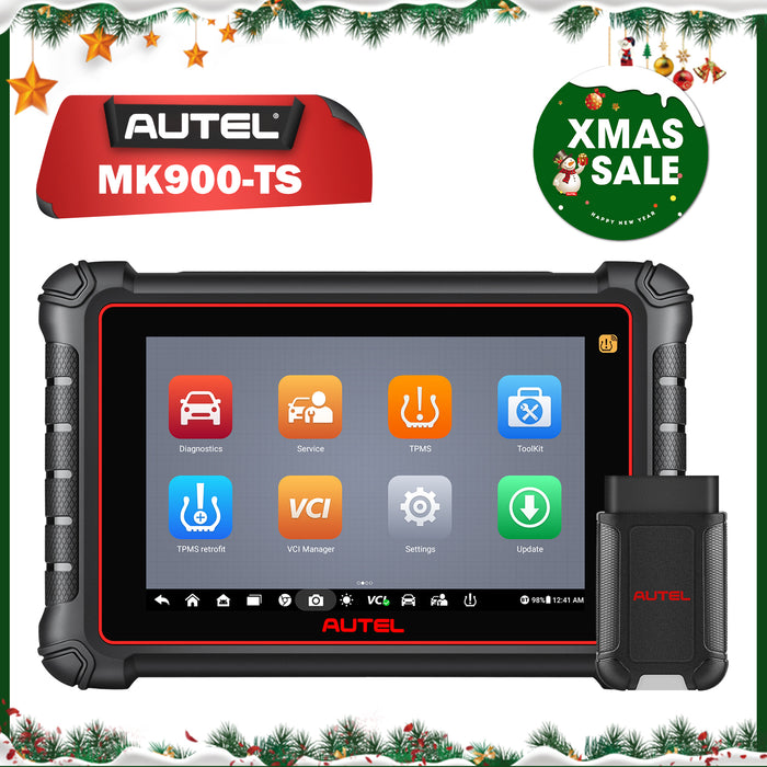 Autel Maxicom MK900TS丨Professional TPMS Diagnosis Scanner丨TPMS Relearn/Replaced/Sensor Programming丨Multi-Brand Full System 40+Service丨Multi-language