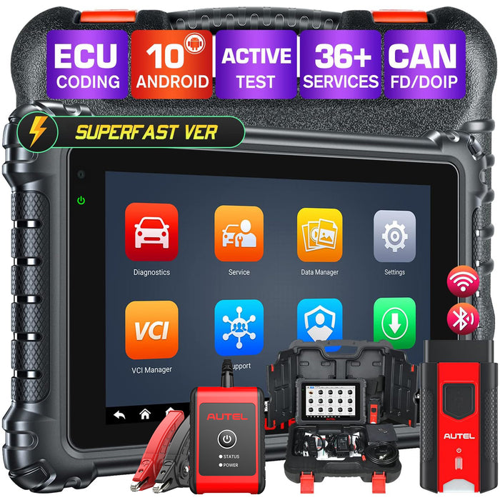 Autel MaxiSys MS906 Pro | 2024 New Android 10.0| Advanced ECU Coding | Bi-Directional Control | 36+ Services | OE-Level All Systems Diagnosis |Only English