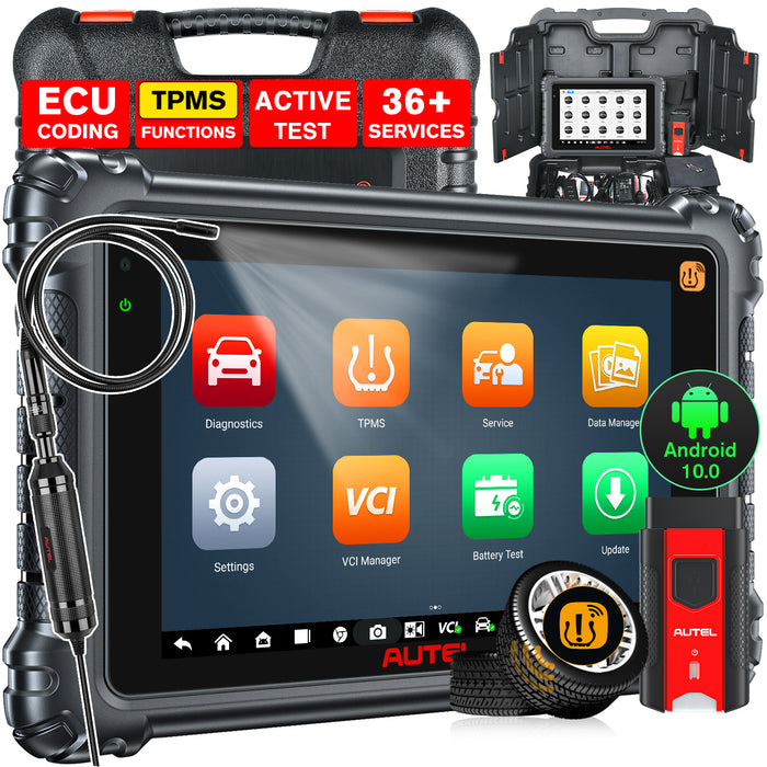 Autel MaxiCOM MK906 Pro-TS | TPMS Relearn/Programmer Tool| Advanced ECU Coding | Bi-Directional Control | 36+ Services | All Systems Diagnosis|Multi-Language