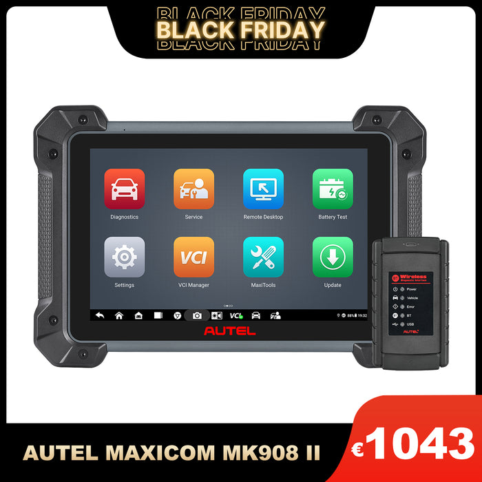 Autel MaxiCOM MK908 II| Advanced ECU Coding | Bi-Directional Control | OE-Level All Systems Diagnosis | 36+ Reset Services | Multi-Language