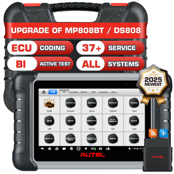 【EU Ship/2 Years Update】Autel MaxiPRO MP808BT Pro Wireless Diagnostic Scanner | ECU Coding | Bi-Directional Control | OE-Level All Systems Diagnostic | 37+ Services | Oil Reset | EPB | Multi-Language