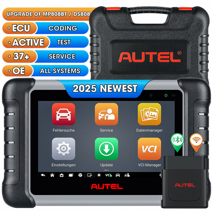 Autel MaxiPRO MP808BT Pro Wireless Diagnostic Scanner |ECU Coding |Bi-Directional Control | OE-Level All Systems Diagnostic | 37+ Services | Multi-Language