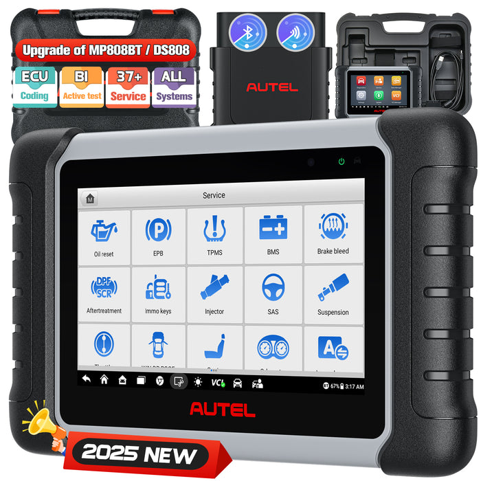 【EU Ship/2 Years Update】Autel MaxiPRO MP808BT Pro Wireless Diagnostic Scanner | ECU Coding | Bi-Directional Control | OE-Level All Systems Diagnostic | 37+ Services | Oil Reset | EPB | Multi-Language