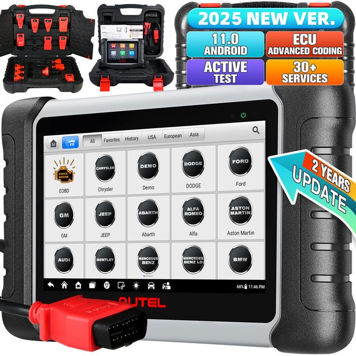 【2 Years Update】Autel MaxiPRO MP808S KIT | Same as MS906 | ECU Coding | Bi-Directional Control |30+ Reset Service|OE-Level All Systems Diagnostics | Multi-language