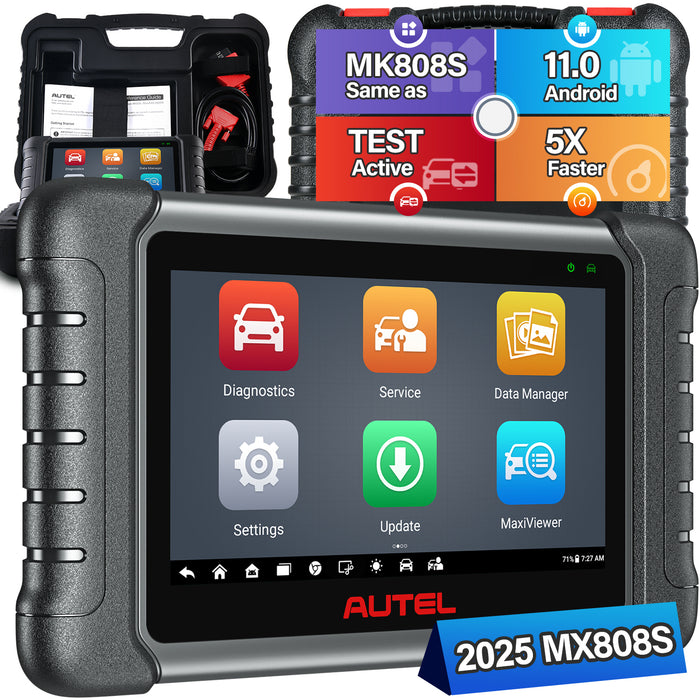 Autel MaxiCheck MX808S Diagnosis Scanner丨Bi-Directional Control| All Systems | Same as MK808S MK808Z | 28+ Reset Services|Multi-language