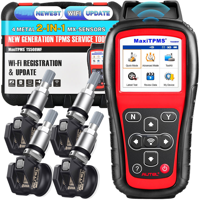 Autel MaxiTPMS TS508WF TPMS Wifi Relearn Tool | 4 ways to Program MX-Sensors | 3 ways Relearn OEM senors | Quick/Advanced Mode丨Upgraded Version of TS501/TS408