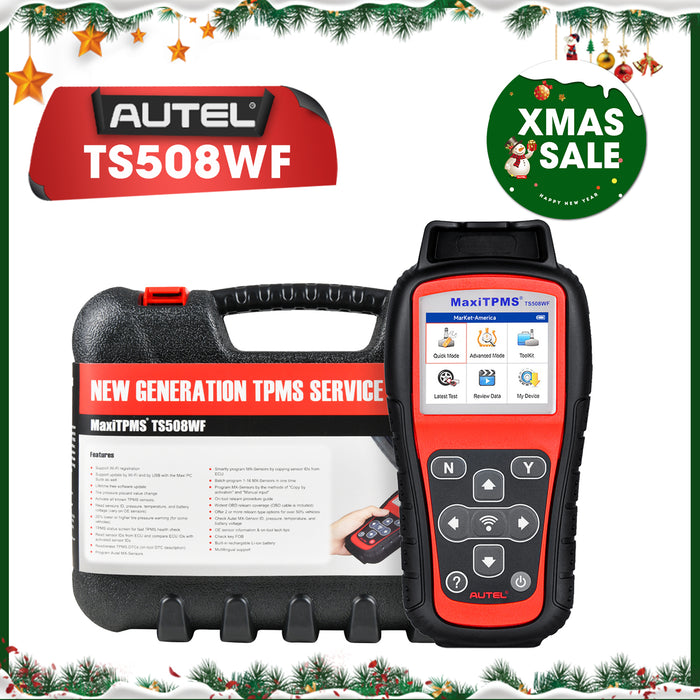 Autel MaxiTPMS TS508WF TPMS Wifi Relearn Tool | 4 ways to Program MX-Sensors | 3 ways Relearn OEM senors | Quick/Advanced Mode丨Upgraded Version of TS501/TS408