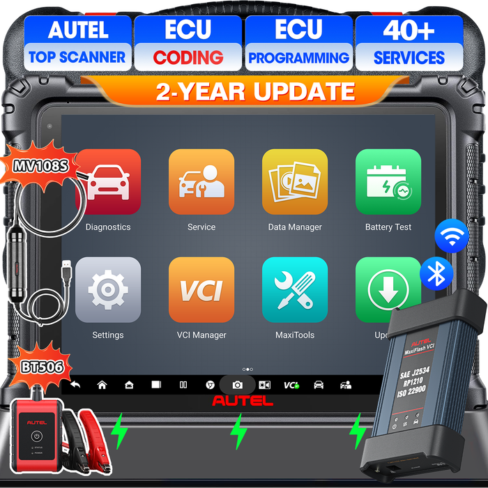 【2 Years Update】Autel MaxiCOM Ultra Lite S| Newest Multi-Language Top Advanced Diagnostic Scanner | J2534 ECU Programming/Coding | 40+ Service | Active Test