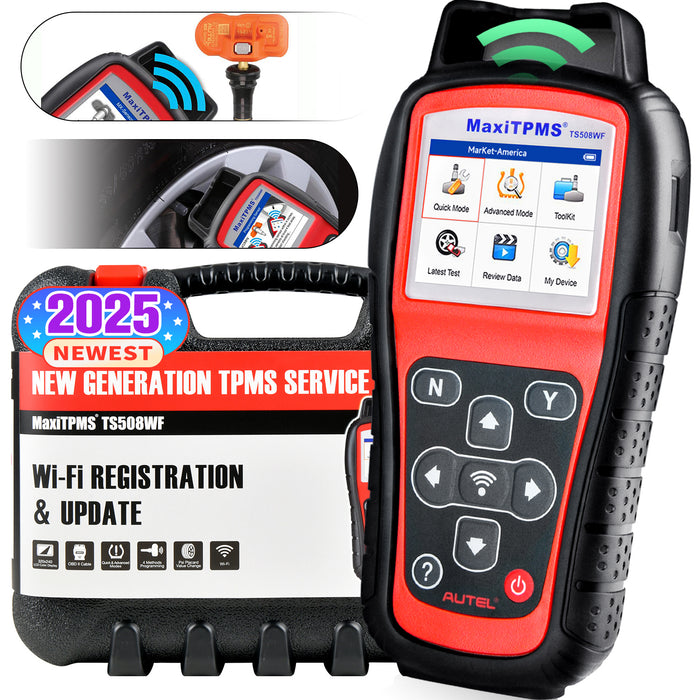 Autel MaxiTPMS TS508WF TPMS Wifi Relearn Tool | 4 ways to Program MX-Sensors | 3 ways Relearn OEM senors | Quick/Advanced Mode丨Upgraded Version of TS501/TS408