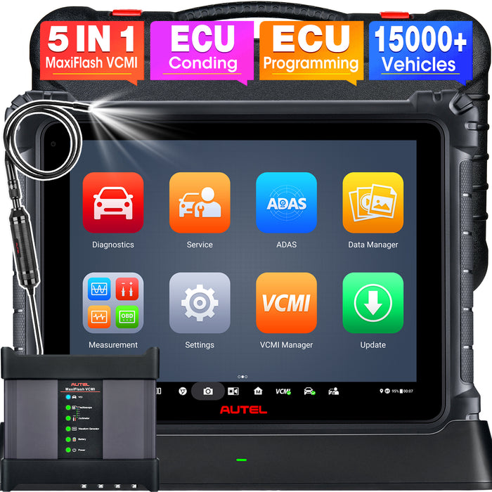 Autel MaxiSys Ultra | Newest Top Diagnostic Scan Tool | J2534 ECU Programming | 40+ Service | 5-in-1 VCMI Module | Active Test | Upgraded of MS908S Pro/ Elite/MS909/MS919